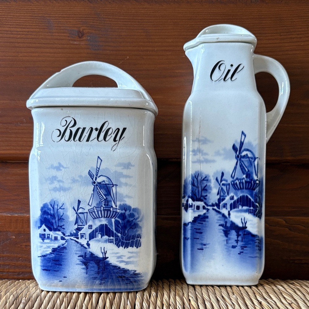 Vintage Ceramic German Canisters